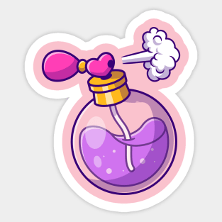Perfume Cartoon Illustration Sticker
